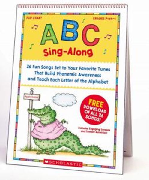 Picture of ABC SING-ALONG - FLIP CHART - 26 FUN SONGS SET TO YOUR FAVORITE TUNES THAT BUILD PHONEMIC AWARENESS & TEACH EACH LETTER OF THE ALPHABET